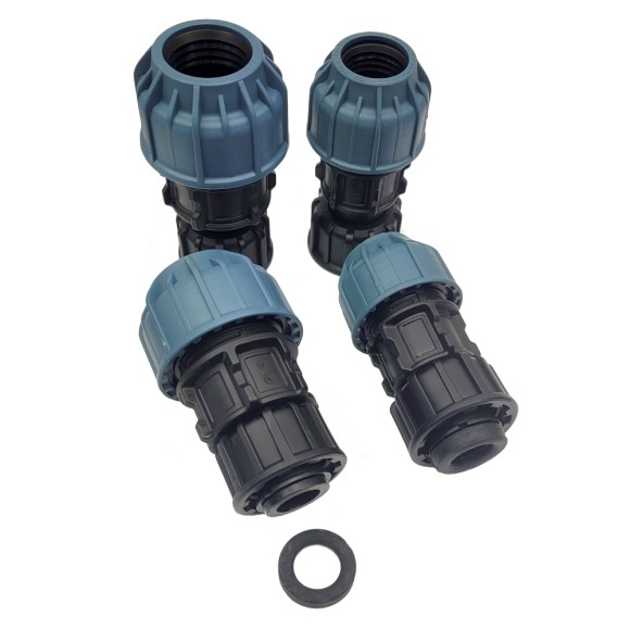 Kolektor przelot PE 32x1 GW śrubunek